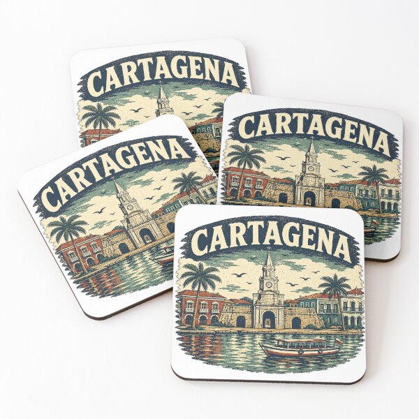 Item preview, Cartagena Colombia Vintage Travel Shirt – Caribbean Coastal City Retro Tee designed and sold by ChicClicker.