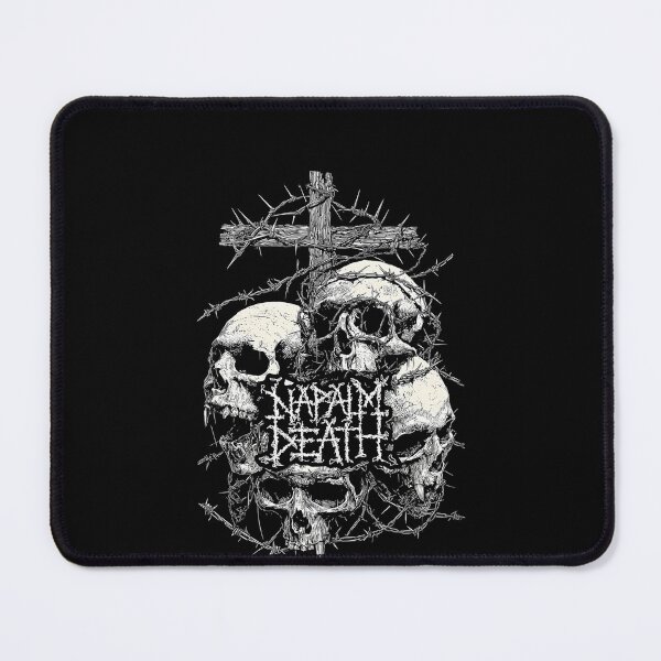Item preview, Napalm Death From Enslavement To Obliteration Skulls Barbed Wire designed and sold by Generous1961.