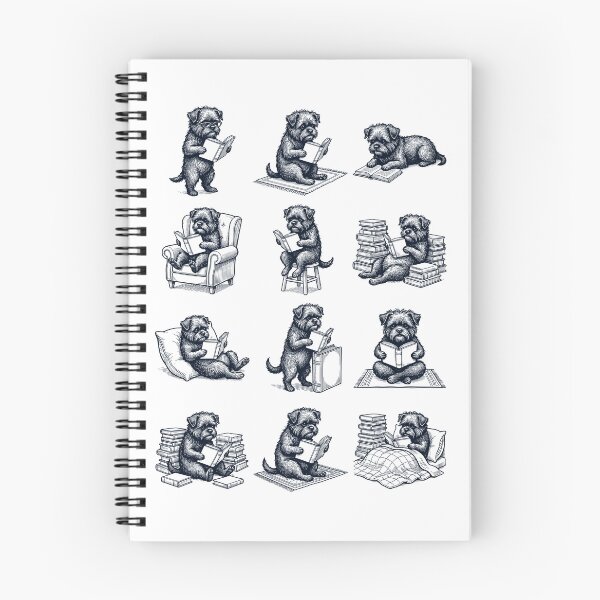 Item preview, Vintage Affenpinscher Book Reader Reading Dog Lover designed and sold by dian-rody-crest.