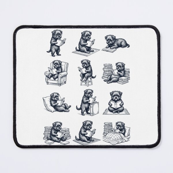 Item preview, Vintage Affenpinscher Book Reader Reading Dog Lover designed and sold by dian-rody-crest.