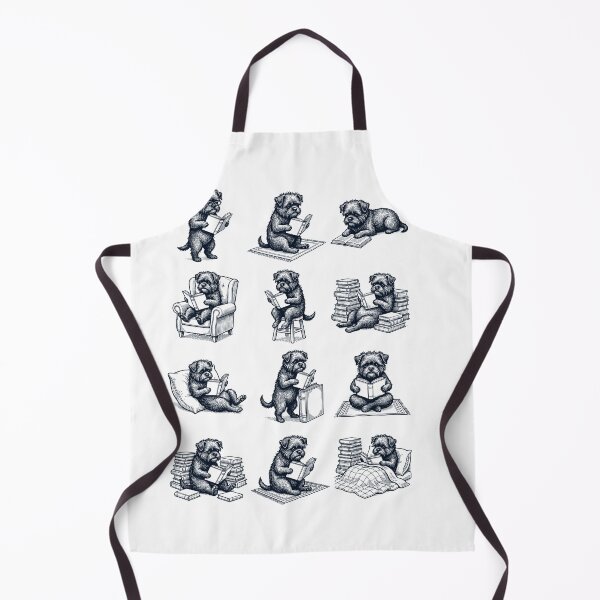 Item preview, Vintage Affenpinscher Book Reader Reading Dog Lover designed and sold by dian-rody-crest.