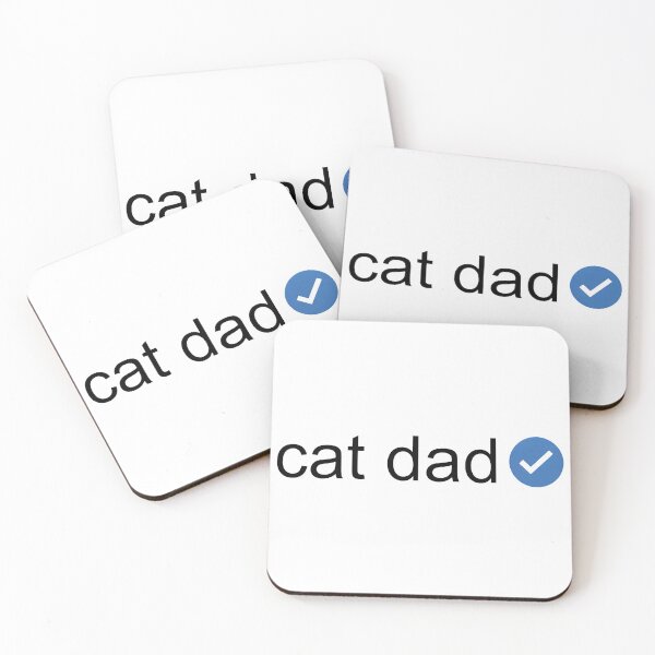 Item preview, Cat Dad Verified Checkmark designed and sold by Dmo3HarkoArt.