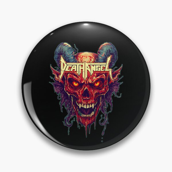 Item preview, Death Angel Divine Defector Red Demon Skull Thrash Metal designed and sold by Generous1961.