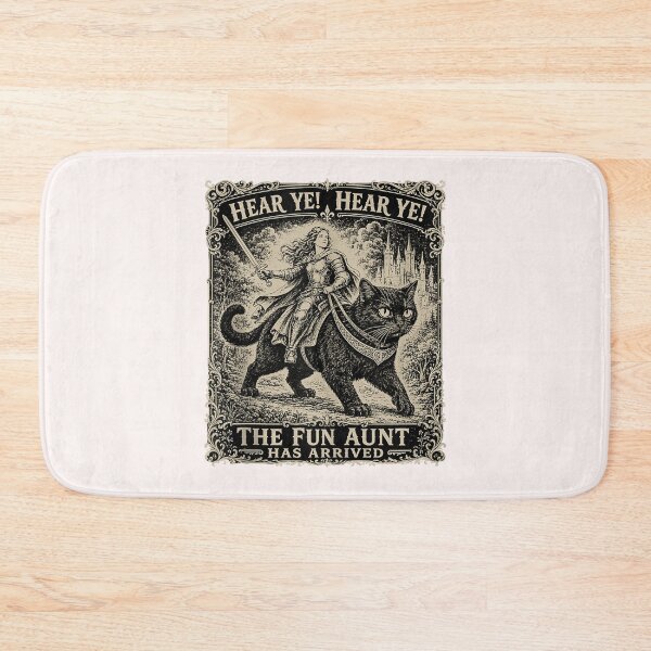 Item preview, Hears Ye Hear Ye The Fun Aunt Has Arrived Auntie Cat Meme designed and sold by RickyHerrera.