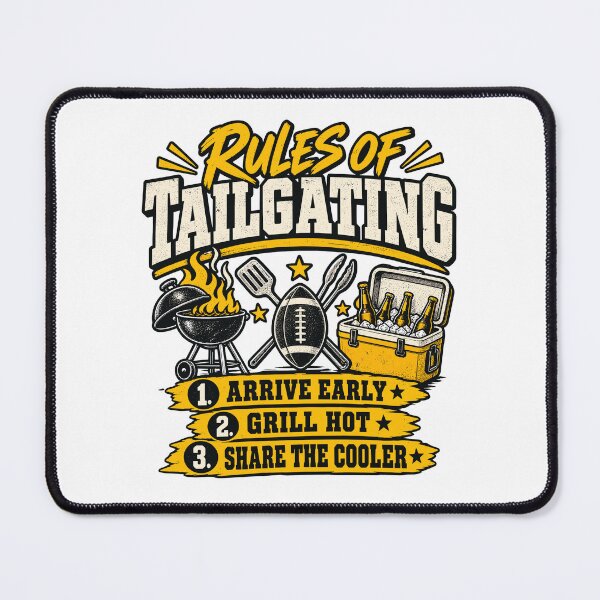 Item preview, Rules Of Tailgating Funny Tailgate Party Sarcastic Game Day Cookout Humor designed and sold by ZIGLWORKS.