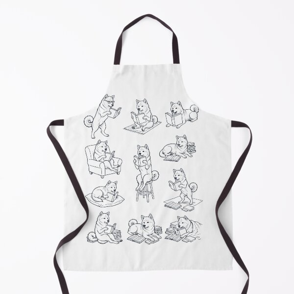 Item preview, Vintage Akita Book Reader Reading Dog Lover designed and sold by dian-rody-crest.