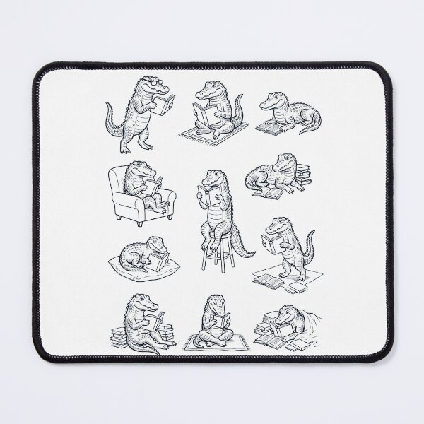 Item preview, Vintage Alligator Book Reader Reading Animal Lover designed and sold by dian-rody-crest.