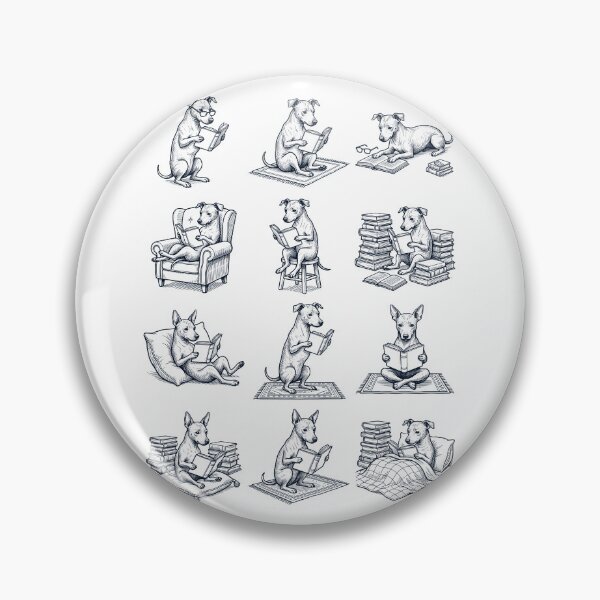 Item preview, Vintage American Hairless Terrier Book Reader Reading Dog Lover designed and sold by dian-rody-crest.