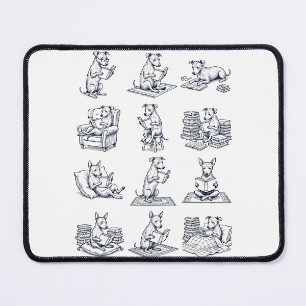 Item preview, Vintage American Hairless Terrier Book Reader Reading Dog Lover designed and sold by dian-rody-crest.