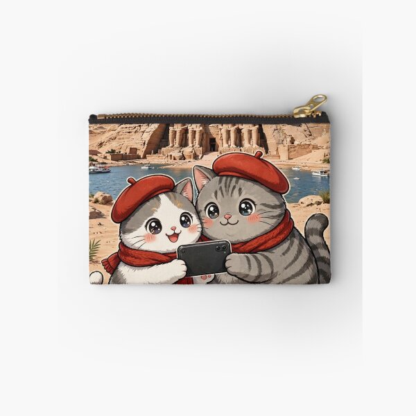 Item preview, Kawaii Cats Selfie at Abu Simbel Temple Egypt - Freda and Junior designed and sold by MAISON SYLVIE.