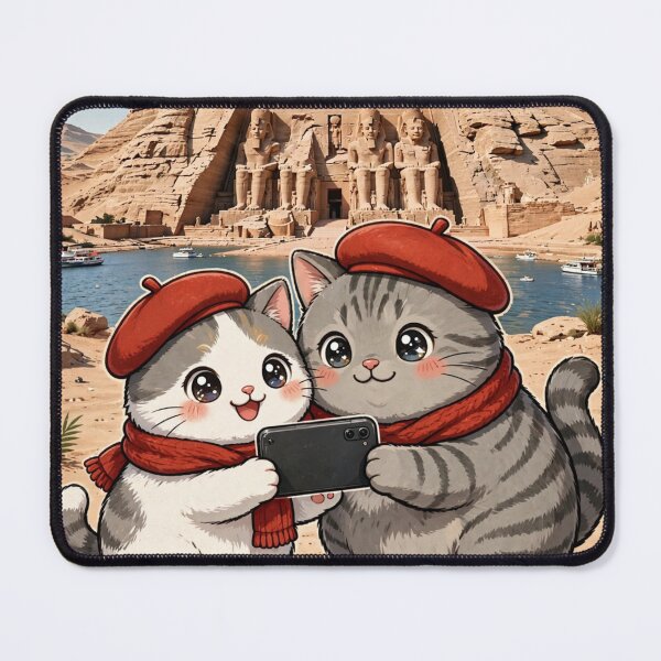 Item preview, Kawaii Cats Selfie at Abu Simbel Temple Egypt - Freda and Junior designed and sold by MAISON SYLVIE.