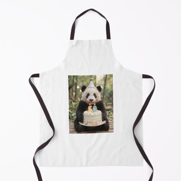 Item preview, Panda 50th birthday cute adorable cake party baby kawaii designed and sold by CheeseBlueprint.