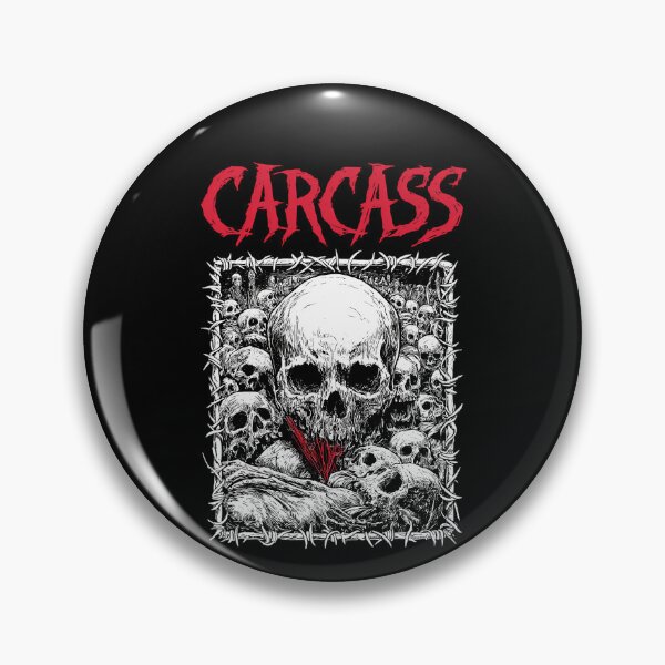 Item preview, Carcass Symphonies Of Sickness Death Grinder Skull Barbed Wire designed and sold by Generous1961.