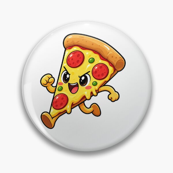 Item preview, Funny Fierce Pepperoni Pizza Slice designed and sold by Creativeworksuk.
