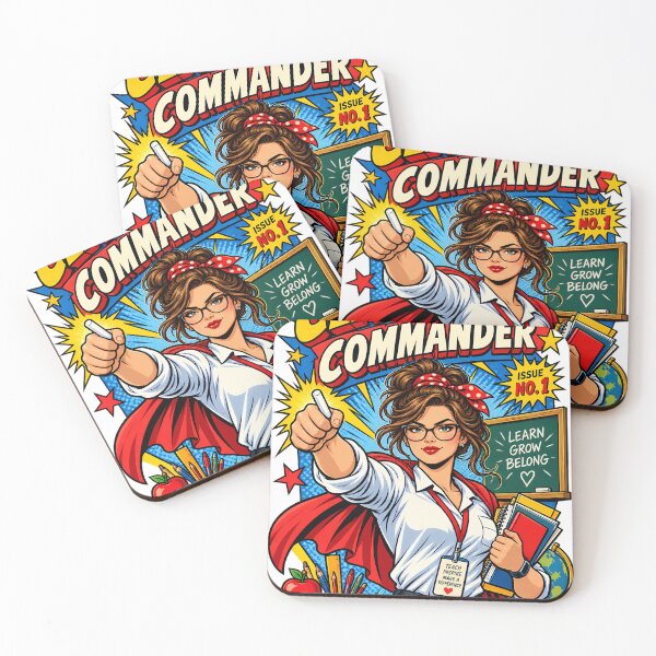 Item preview, Classroom Commander Comic Book Cover Shirt | Retro Superhero Teacher Tee | Teacher Appreciation Gift | Comic Poster Print designed and sold by Moss & Mellow.