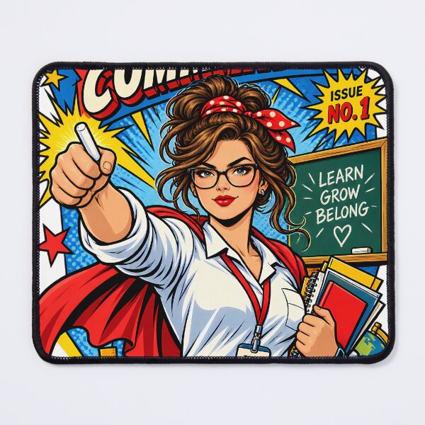Item preview, Classroom Commander Comic Book Cover Shirt | Retro Superhero Teacher Tee | Teacher Appreciation Gift | Comic Poster Print designed and sold by Moss & Mellow.