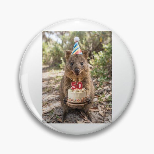Item preview, Quokka 50th birthday cute adorable cake party baby kawaii designed and sold by CheeseBlueprint.