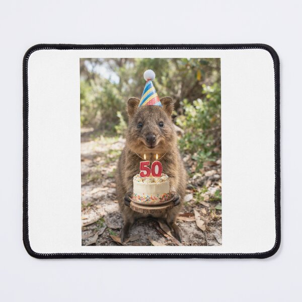 Item preview, Quokka 50th birthday cute adorable cake party baby kawaii designed and sold by CheeseBlueprint.