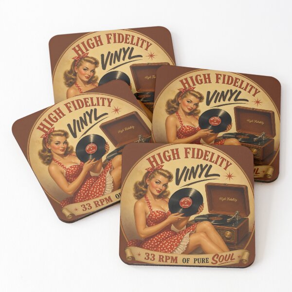 Item preview, High Fidelity Vinyl Record Player 33 RPM Pin-Up v2 designed and sold by ThirdShiftLab.