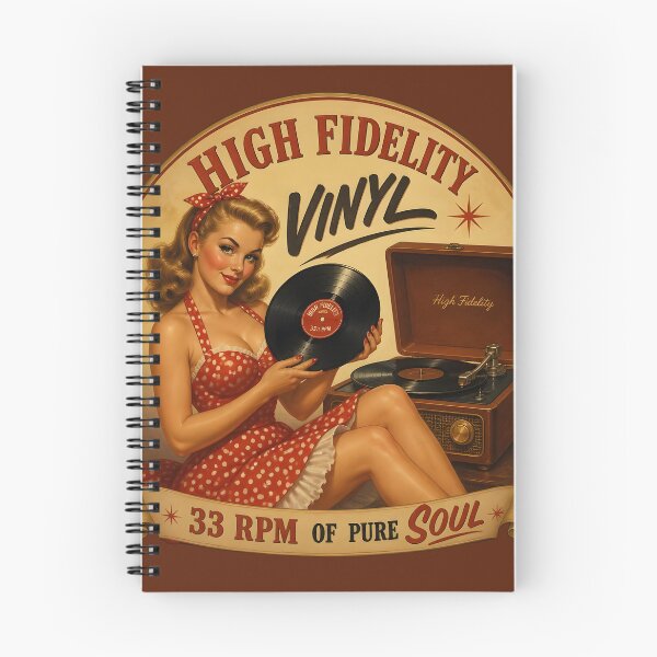 Item preview, High Fidelity Vinyl Record Player 33 RPM Pin-Up v2 designed and sold by ThirdShiftLab.