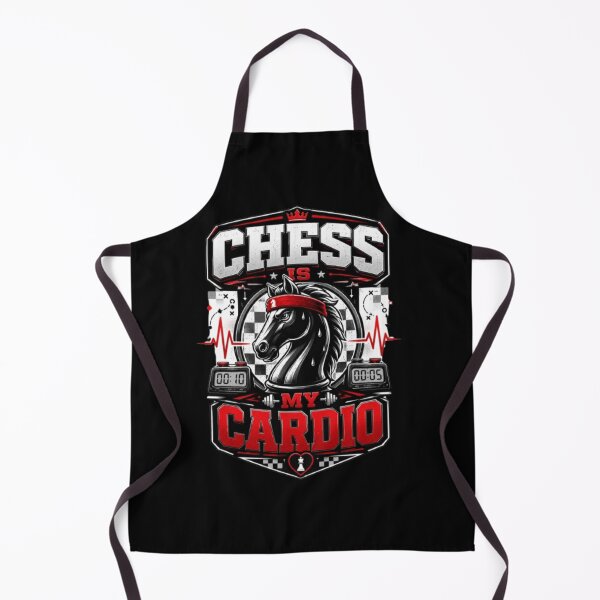 Item preview, Chess Is My Cardio Funny Chess Player designed and sold by KnightVibe.