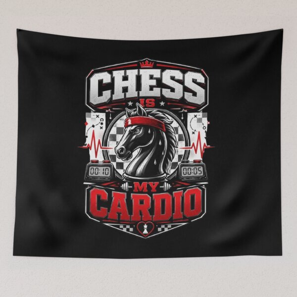 Item preview, Chess Is My Cardio Funny Chess Player designed and sold by KnightVibe.