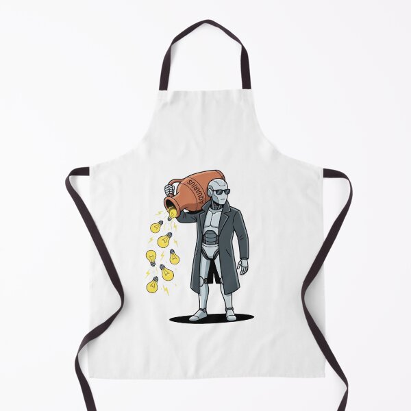 Item preview, Futuristic Cyborg Aquarius Pouring Light Bulb Ideas Zodiac Art designed and sold by Rare By Hero.