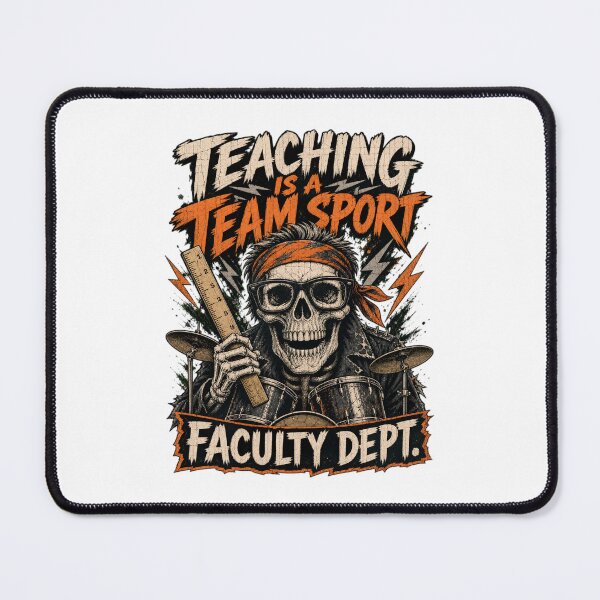 Item preview, Edgy Rock Skull Teaching Team Sport designed and sold by Kaikab007.