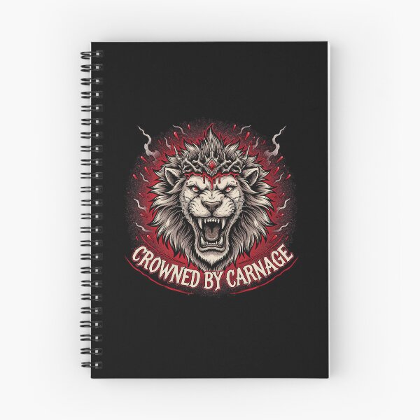 Item preview, Crowned By Carnage Lion Spiked Crown Deathcore Graphic designed and sold by Enea Kelo.