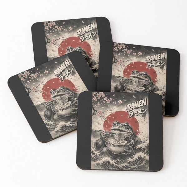 Item preview, Frog Ramen Sumie Japanese Vintage designed and sold by TomFrontierArt.
