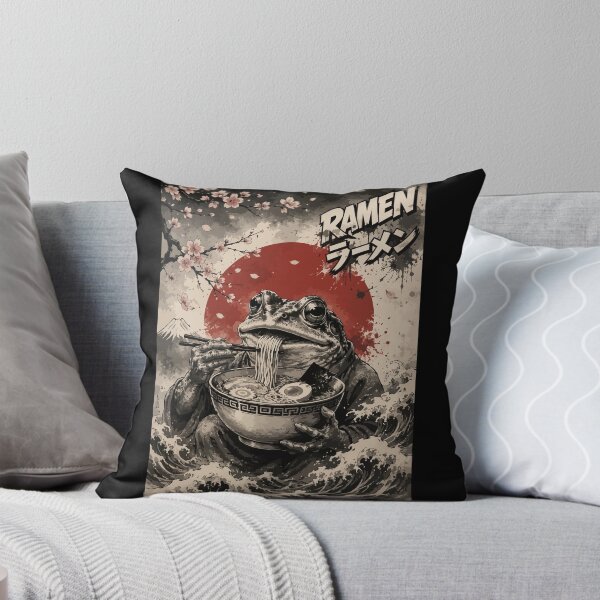 Item preview, Frog Ramen Sumie Japanese Vintage designed and sold by TomFrontierArt.