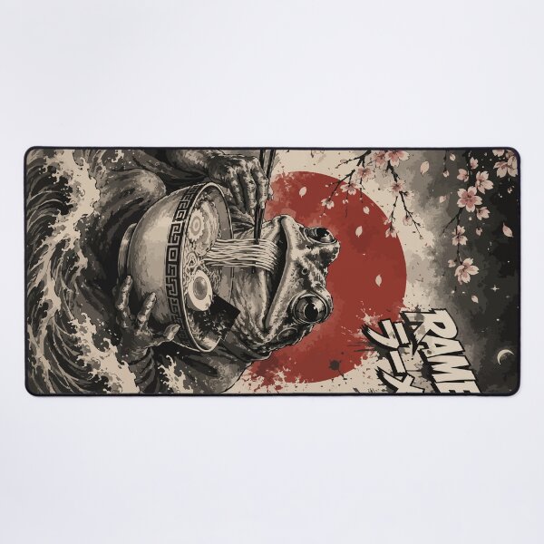 Item preview, Frog Ramen Sumie Japanese Vintage designed and sold by TomFrontierArt.