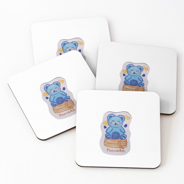 Item preview, Pancake blueberry kawaii food bear cute designed and sold by mochiMooco.
