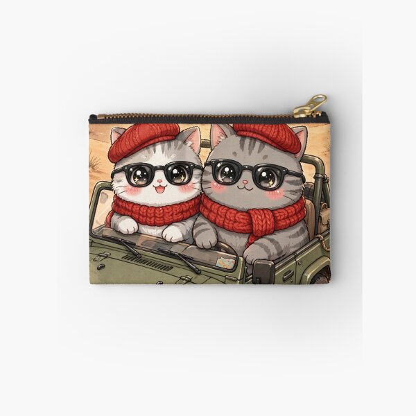 Item preview, Kawaii Cats Desert Safari Jeep Egypt - Freda and Junior Road Trip designed and sold by MAISON SYLVIE.
