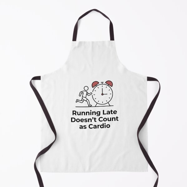 Item preview, Running Late Doesn't Count as Cardio - Running Jokes designed and sold by RunningWhiskers.