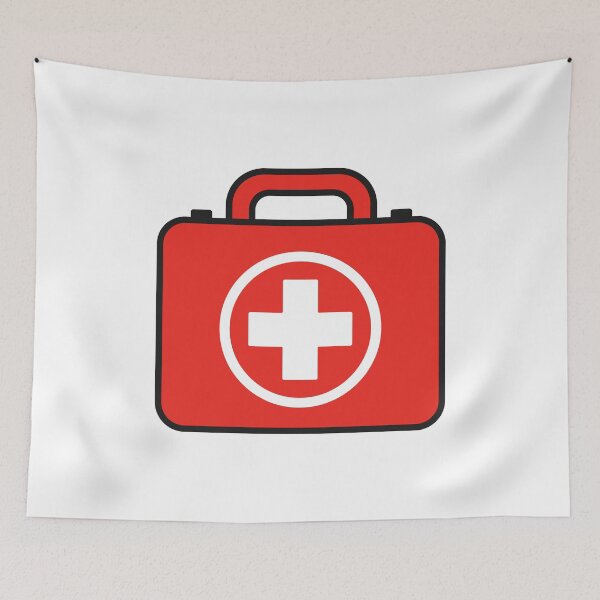 Item preview, Red First Aid Kit Medical Symbol designed and sold by VectorForge Studio.