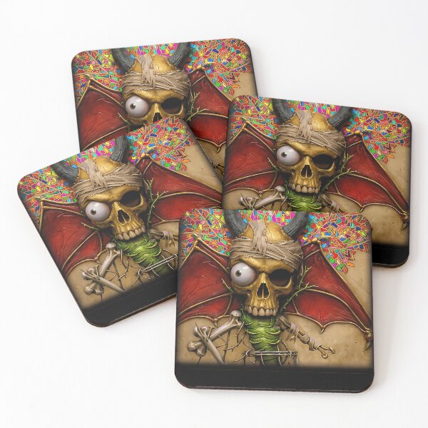 Item preview, Horny Winged Skull designed and sold by ChonkyWave.