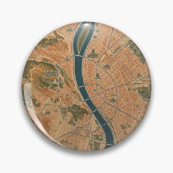 Item preview, Budapest Minimalist City Map Print designed and sold by Furflix.