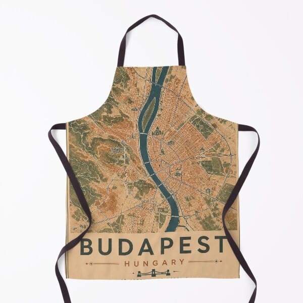 Item preview, Budapest Minimalist City Map Print designed and sold by Furflix.
