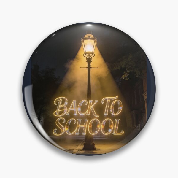 Item preview, Back to School Vintage Street Lamp Night School Design designed and sold by OksArtStudio.