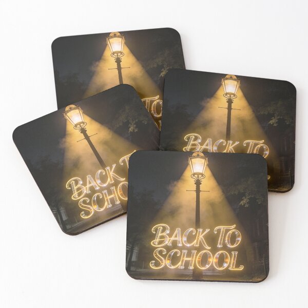 Item preview, Back to School Vintage Street Lamp Night School Design designed and sold by OksArtStudio.