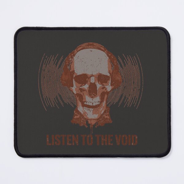 Item preview, Skull with Headphones Listen To The Void Special Edition for Dark Textiles designed and sold by Shyla Marsare.