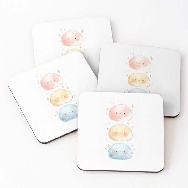 Artikelvorschau, Hübsches Mochi-Trio – Kawaii-Dessert entworfen und verkauft von mochiMooco.