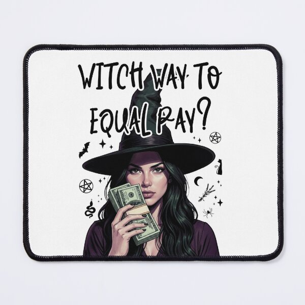 Item preview, Witch Way to Equal Pay? - Bold Feminist Halloween Witch IV designed and sold by Lemon Pepper.