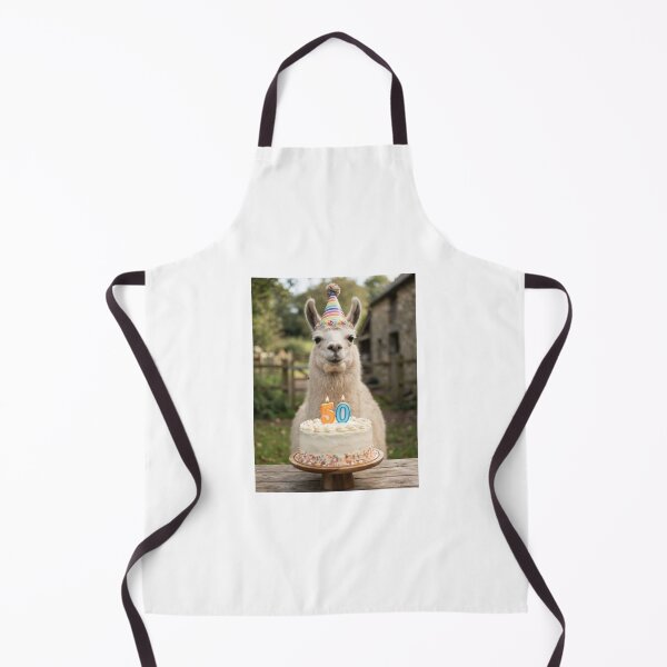 Item preview, Llama 50th birthday cute adorable cake party baby kawaii designed and sold by CheeseBlueprint.