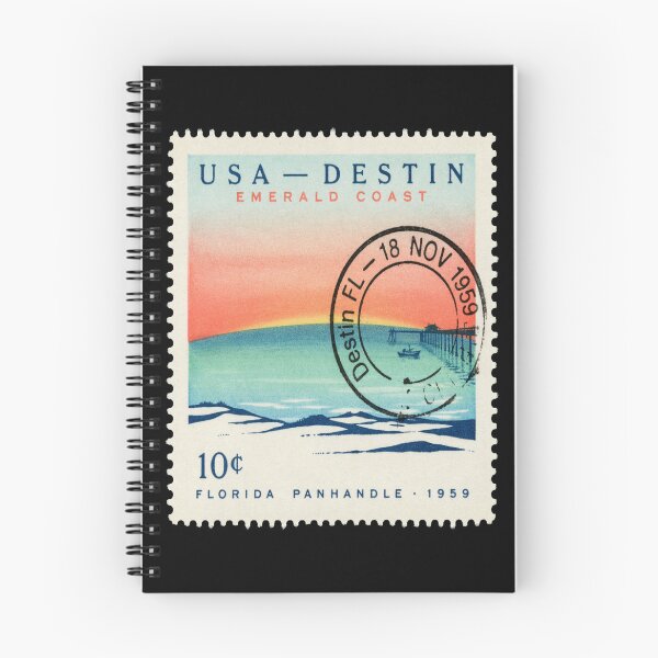 Item preview, Destin Florida Emerald Coast Dune Ridge Stamp Sticker designed and sold by stickercuffs.
