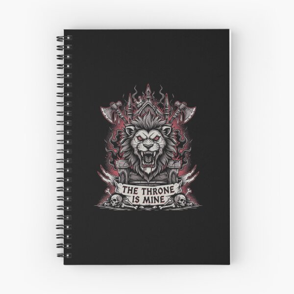 Item preview, The Throne Is Mine Lion Throne Battleaxes Deathcore Graphic designed and sold by Enea Kelo.