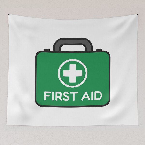 Item preview, Green First Aid Kit Symbol designed and sold by VectorForge Studio.
