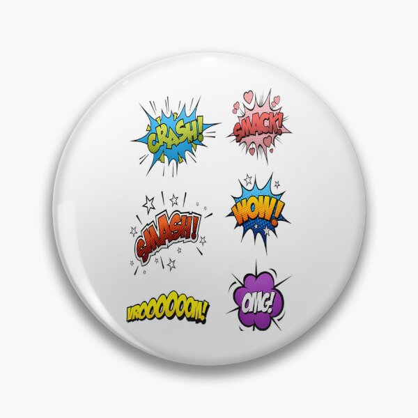 Item preview, Superhero And Super Villain Onomatopoeia Pullover Sweatshirt designed and sold by gyp-tHsuvb.