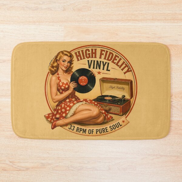 Item preview, High Fidelity Vinyl Record Player 33 RPM Pin-Up v3 designed and sold by ThirdShiftLab.